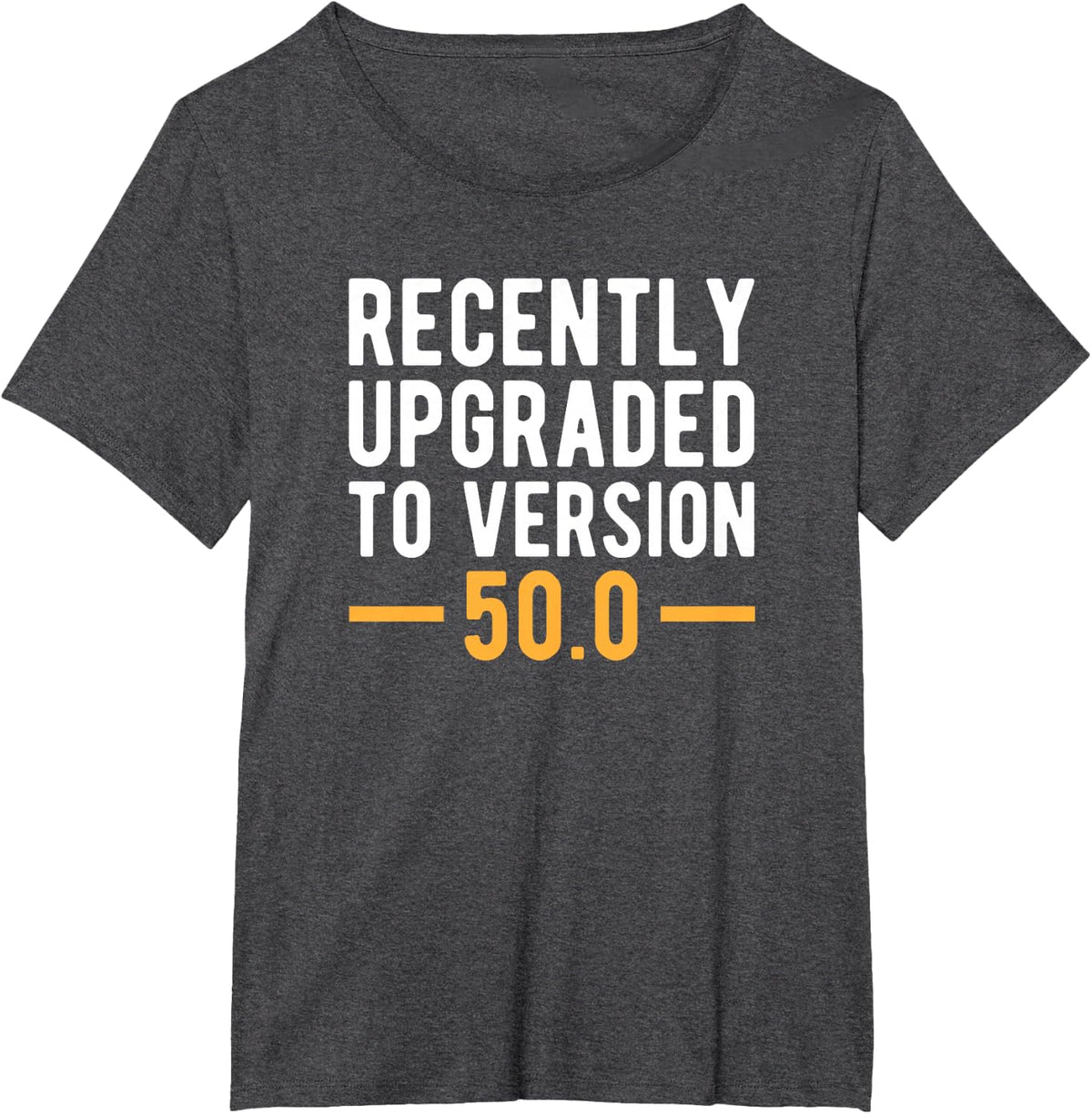 Version 50.0 - 50th Birthday Gift 50 Years Old Geek T-Shirt T-Shirt - Dark Heather Grey