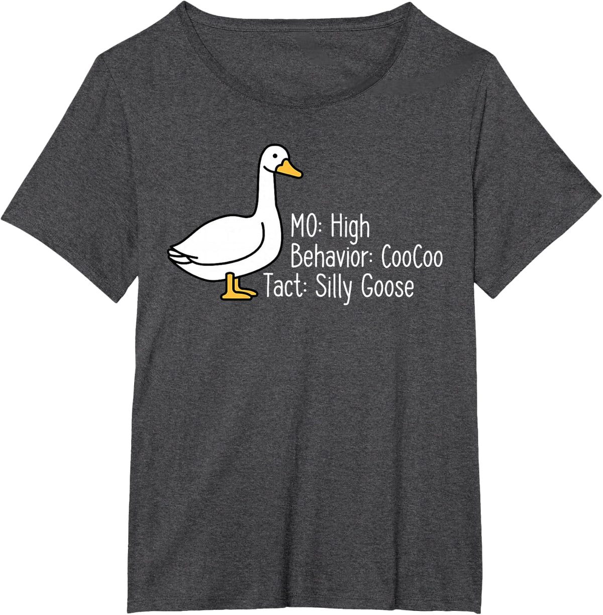 Funny Silly Goose Behavioral Specialist RBT ABA Therapist T-Shirt - Dark Heather Grey
