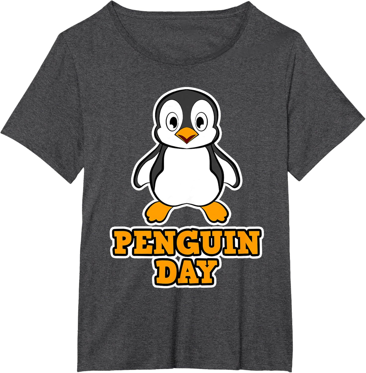 Penguin design for men and women - Penguin Day T-Shirt - Dark Heather Grey