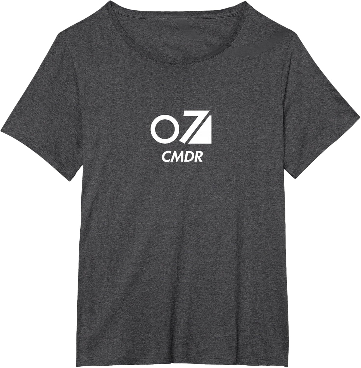 The O7 CMDR Salute T-Shirt - Dark Heather Grey