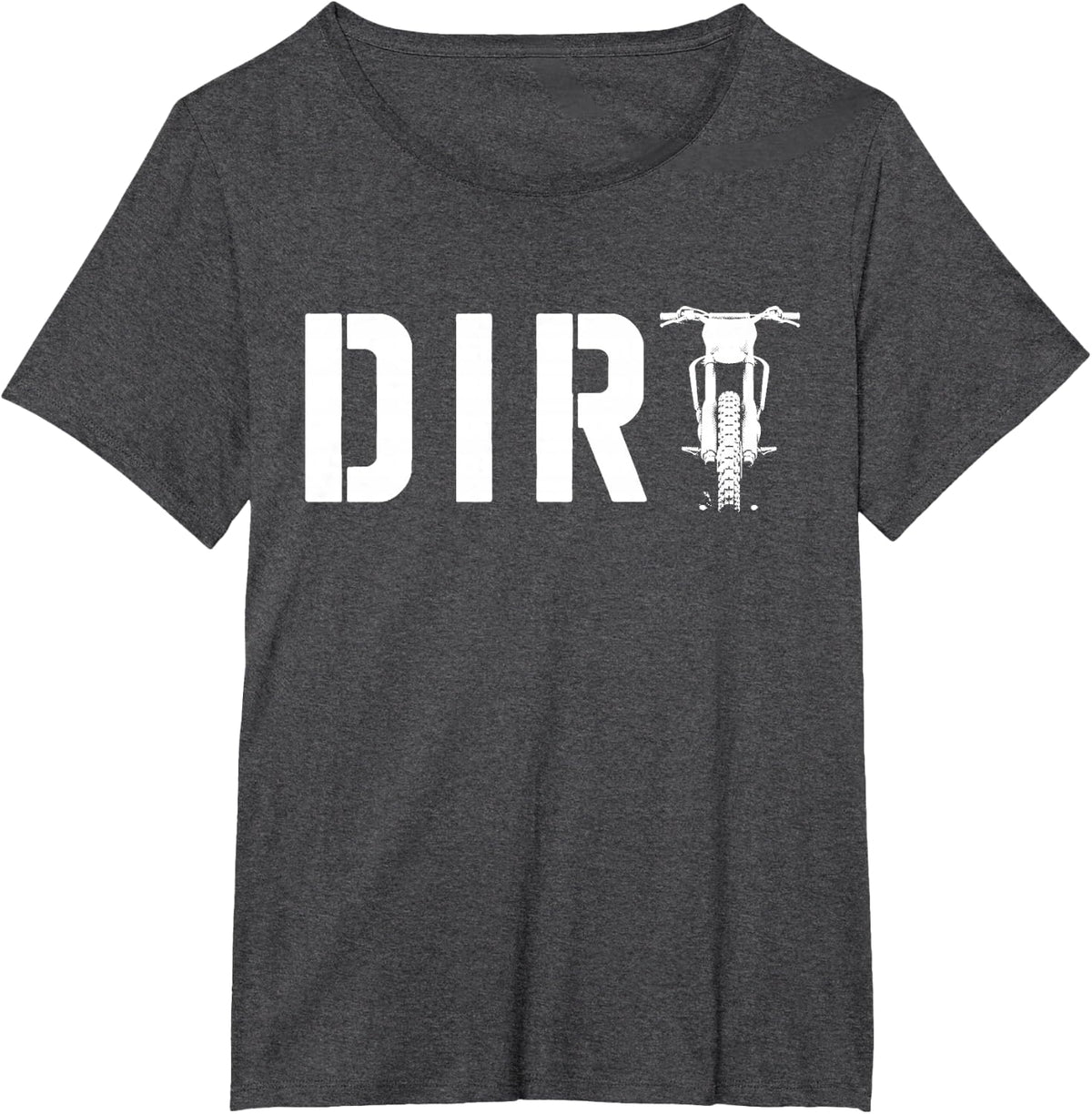 Dirt Bike Racing Motocross T-Shirt - Dark Heather Grey