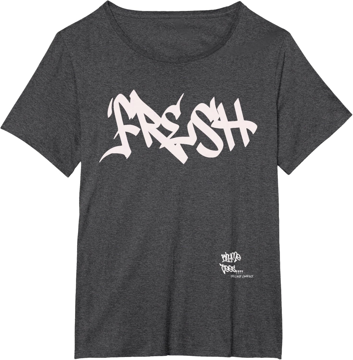 Fresh Graphic Hip Hop Rap 80s 90s Urban Merch Inspired T-Shirt T-Shirt - Dark Heather Grey