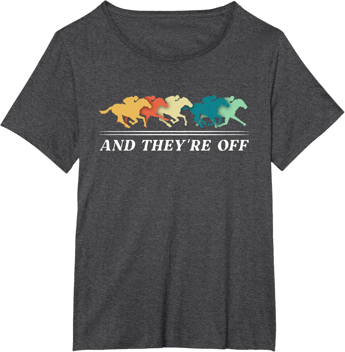 Funny Horse Racing Jockey Racer Derby Rider Track Race Gifts T-Shirt Small - Dark Heather Grey