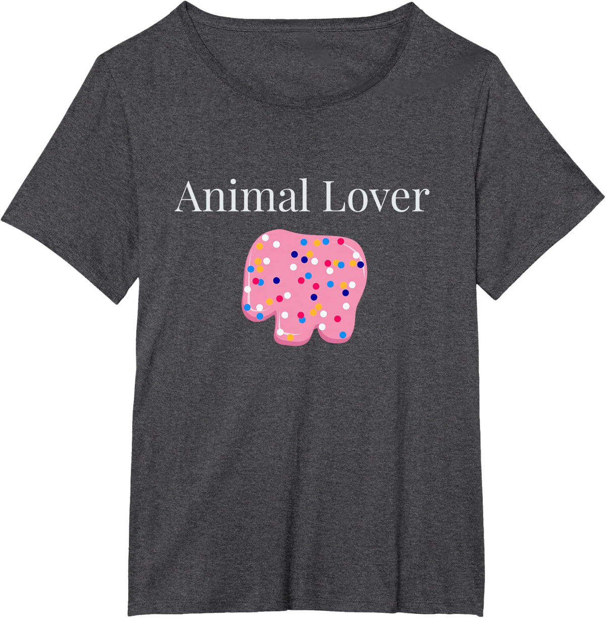 Frosted Animal Cookies Cracker Lover Funny Mens Womans T-Shirt - Dark Heather Grey