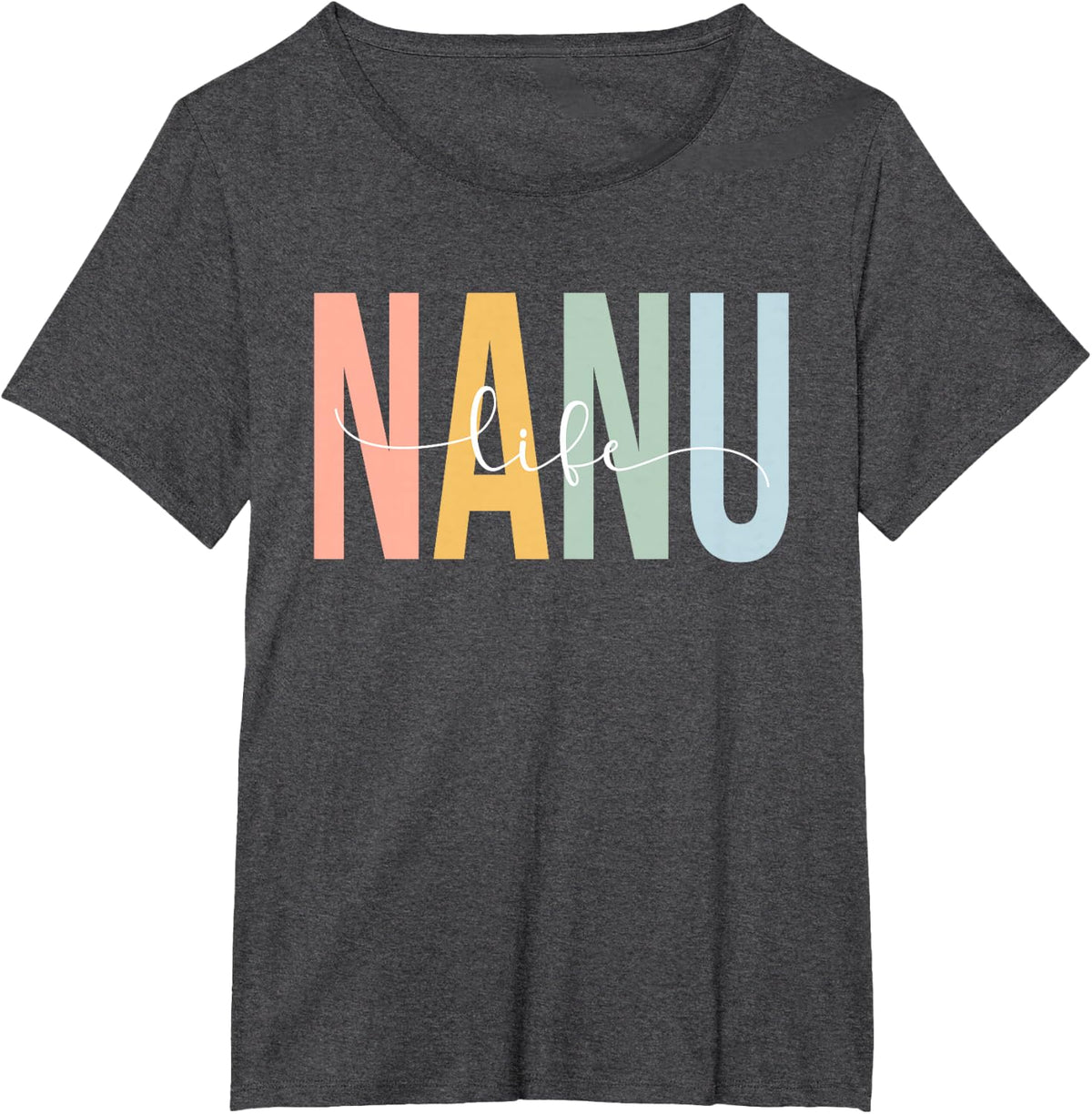 Nanu Life Nanu Grandma Nanu Grandmother T-Shirt - Dark Heather Grey