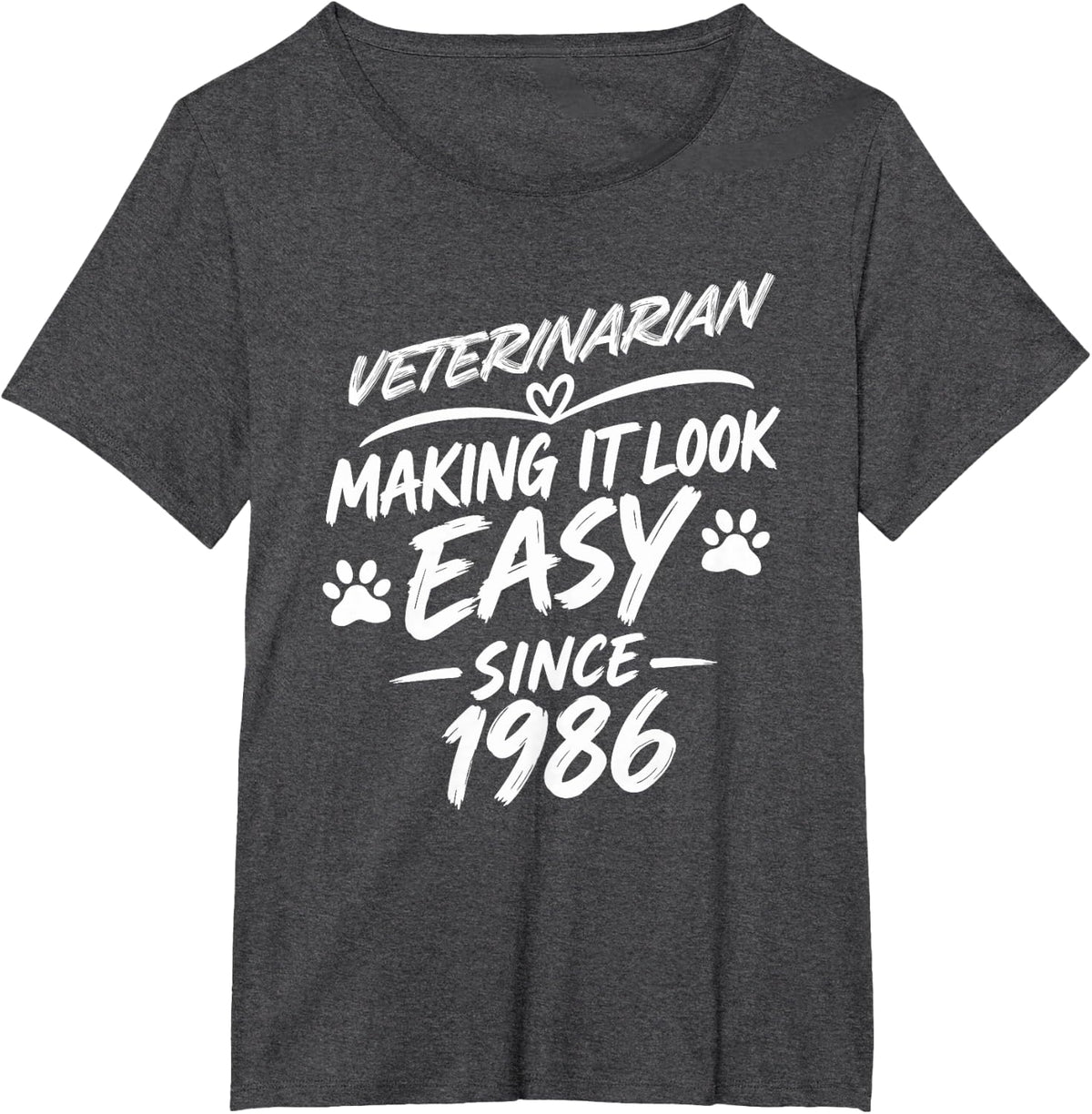 Veterinarian 40th Birthday Anniversary, Perfect Veterinarian T-Shirt - Dark Heather Grey