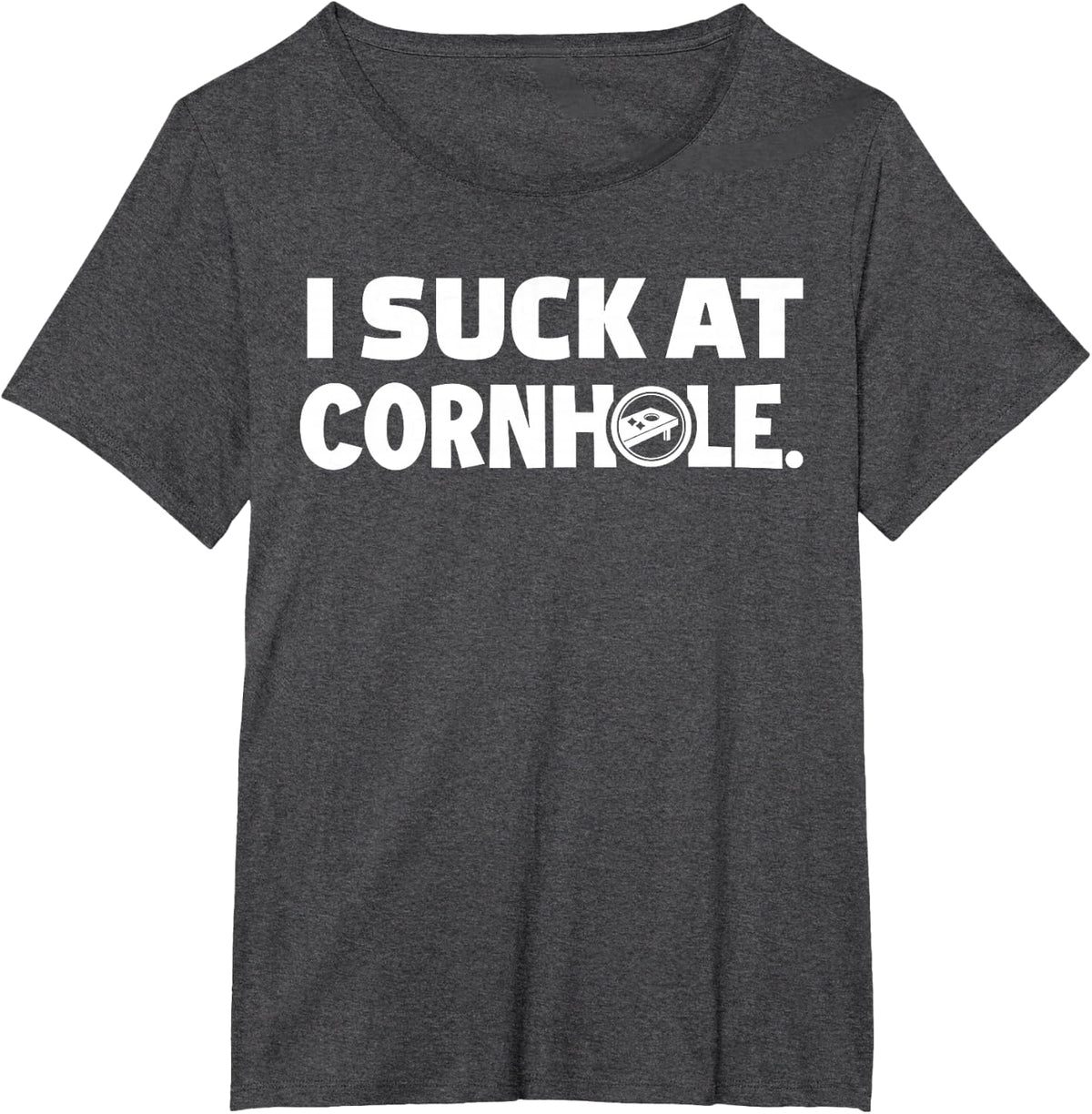 Funny Bags Game Cornhole Tailgate Gifts by FIDIMA Unisex-Adults Black T-Shirt Small Cornhole-Themed T-Shirt - Dark Heather