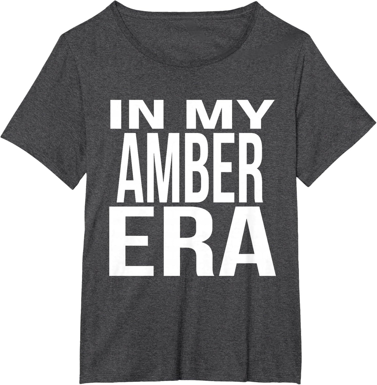In My Amber Era Family Reunion Squad First Last Name T-Shirt - Dark Heather Grey