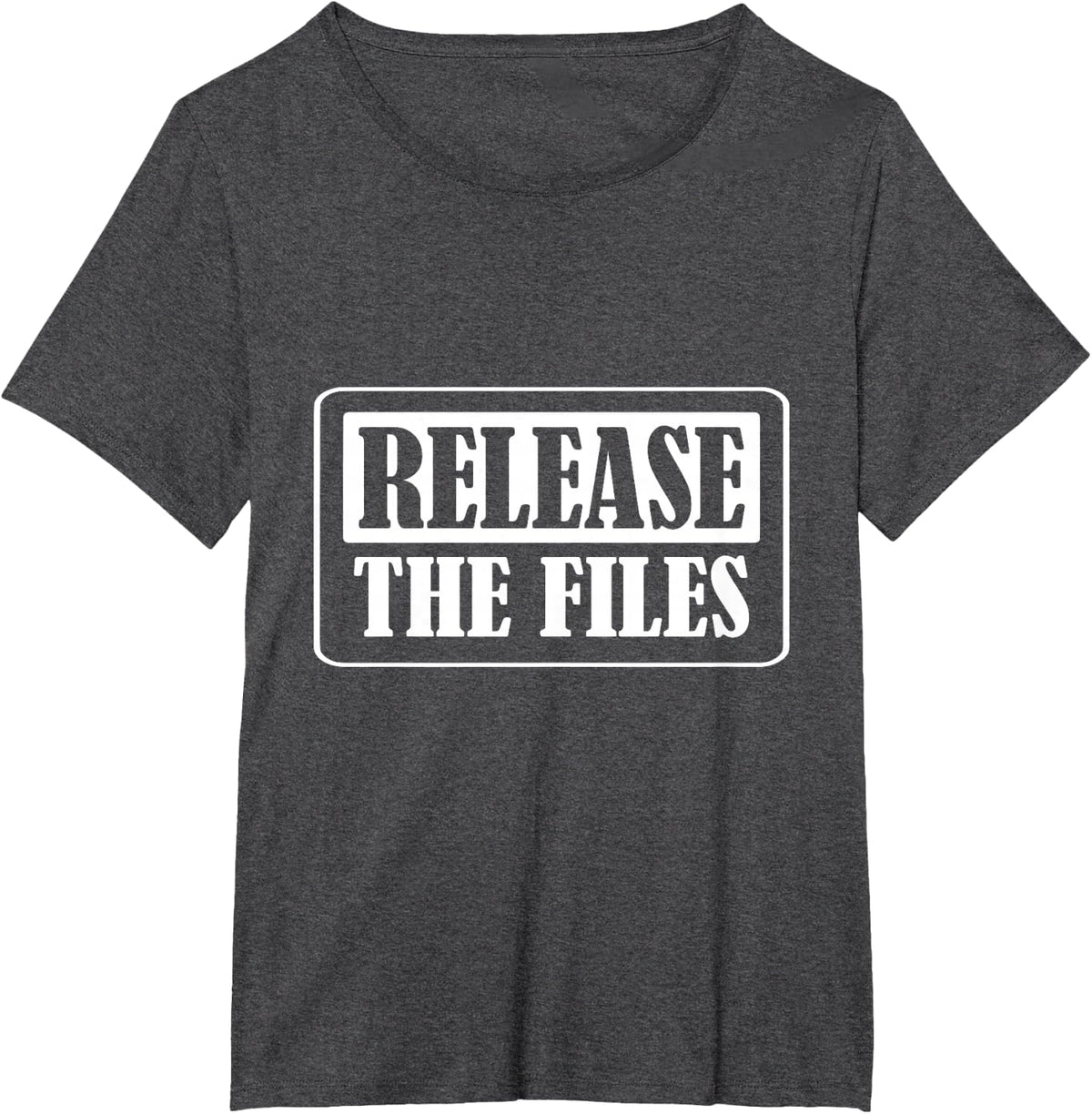 Release The Files Meme T-Shirt - Dark Heather Grey