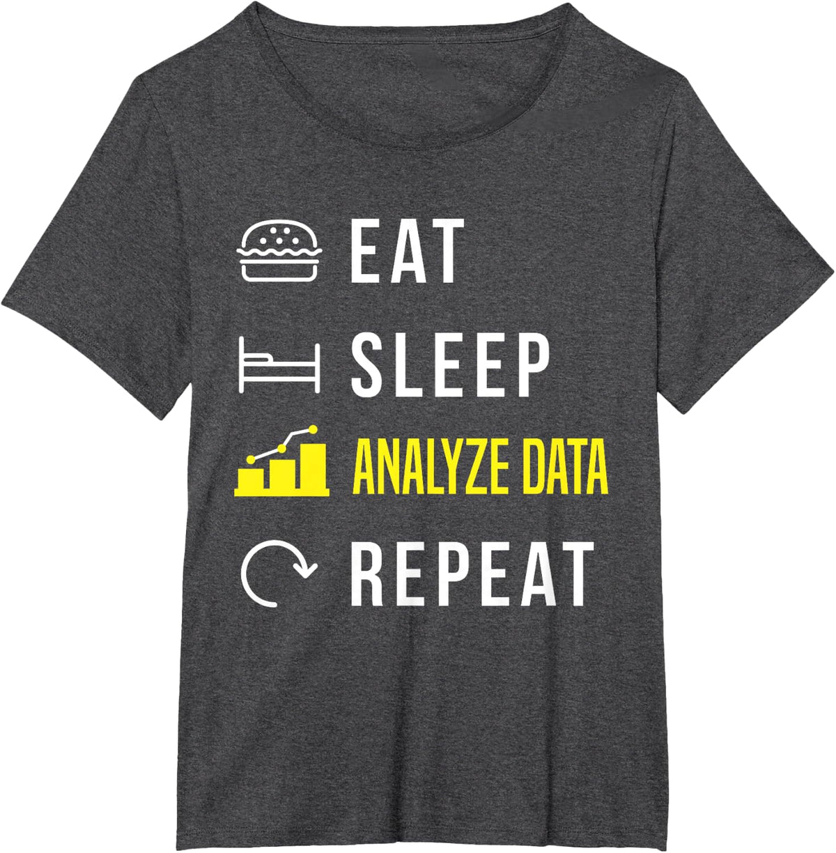 Data Analytics Data Engineering for a Data Scientists T-Shirt - Dark Heather Grey