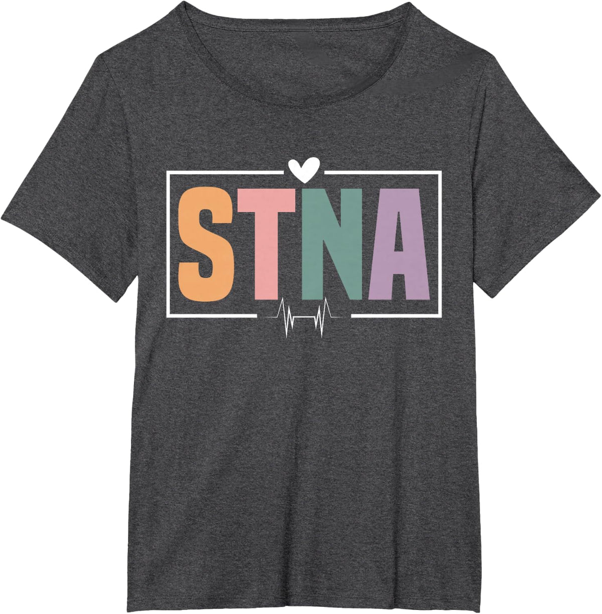 STNA Nurse Night Shift Tee State Tested Nursing Assistant T-Shirt for RN Healthcare Workers - Dark Heather Grey
