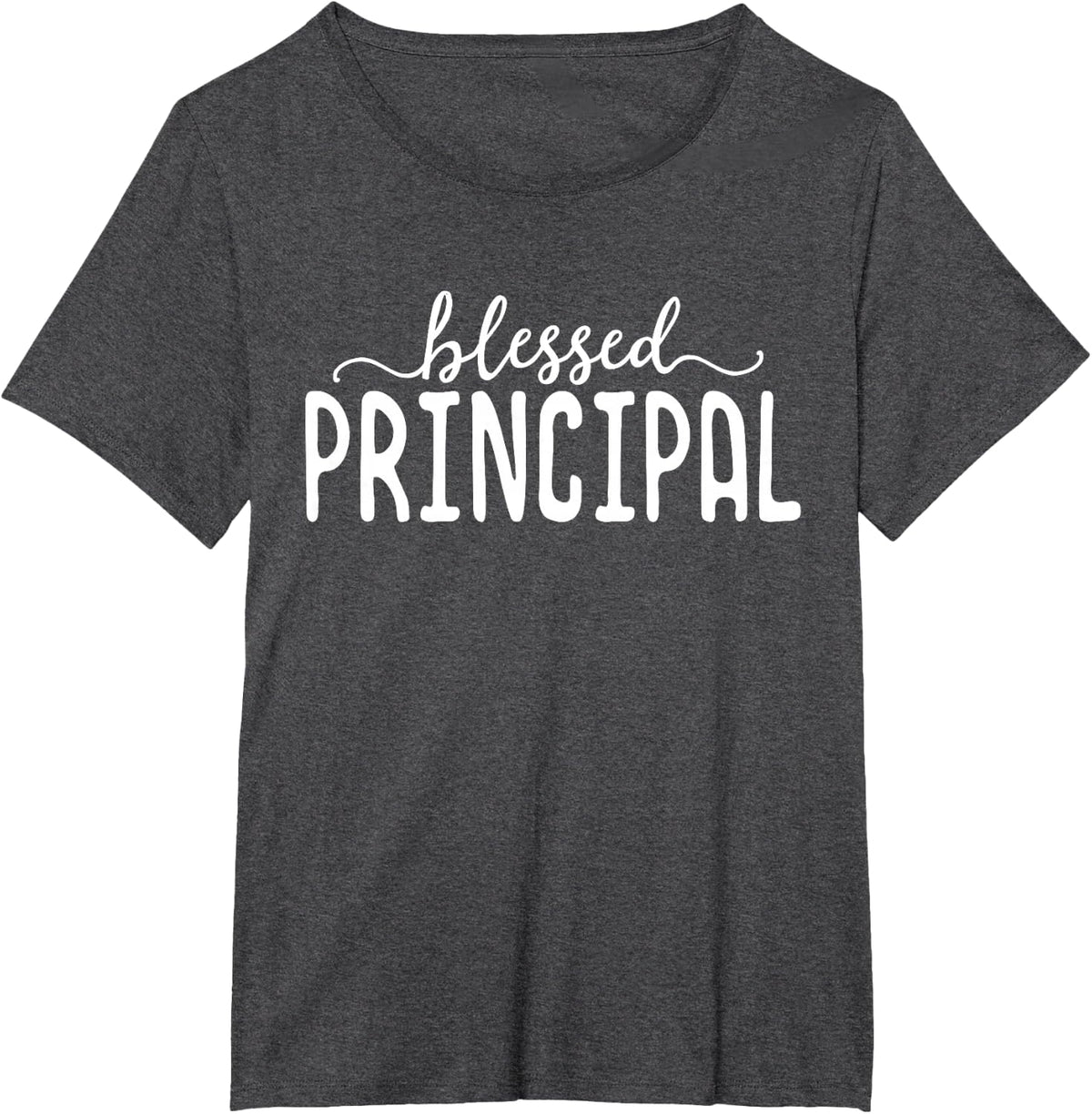 Blessed Principal Appreciation Gift Teacher School Vice T-Shirt - Dark Heather Grey