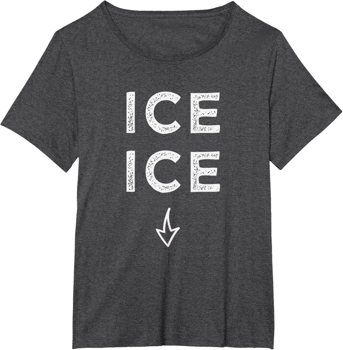 ICE ICE Twice Funny Pregnancy Announcement Shirt T-Shirt T-Shirt - Dark Heather Grey