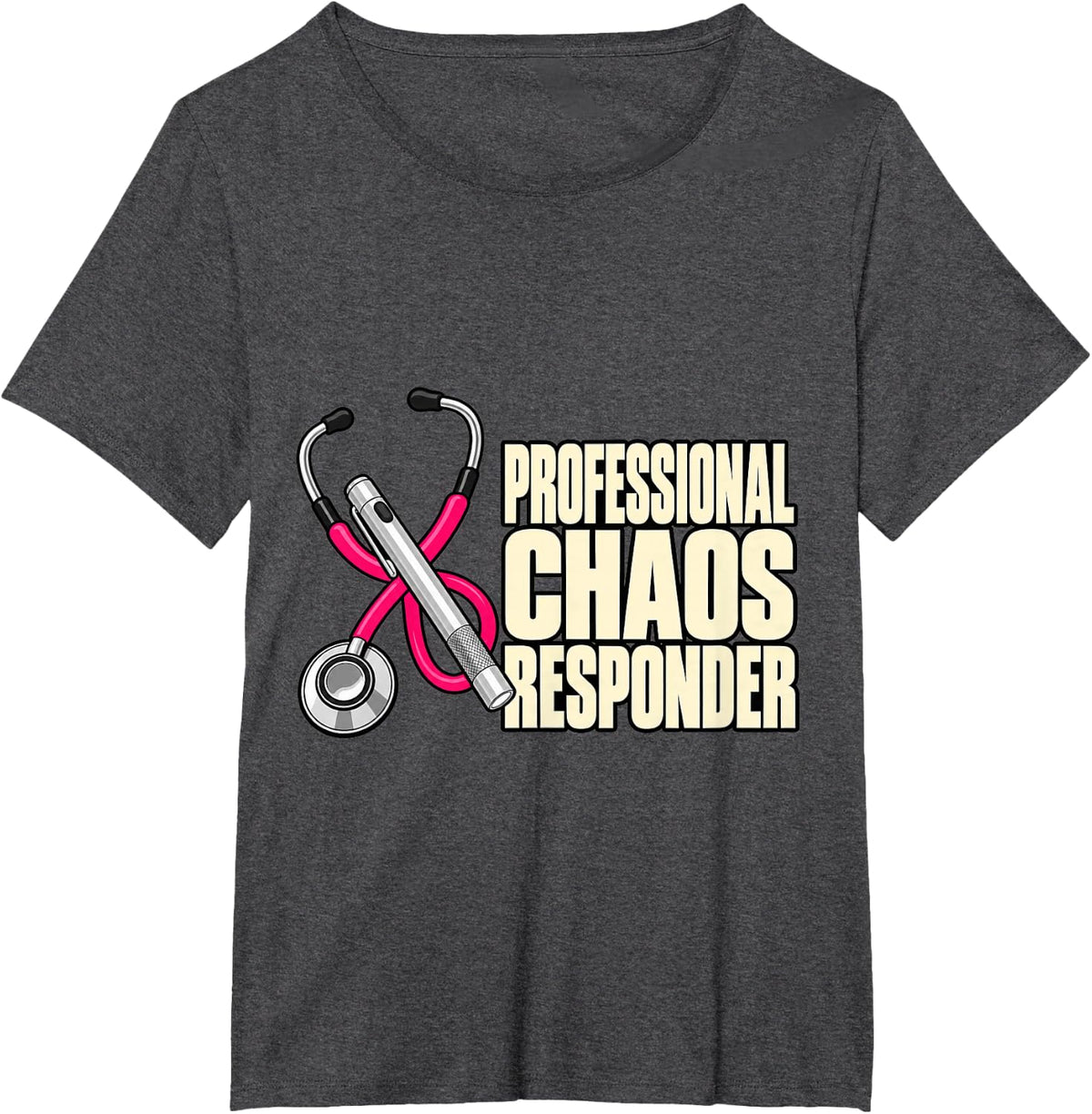 Paramedic Professional Chaos Responder Medic Fans Cute T-Shirt - Dark Heather Grey