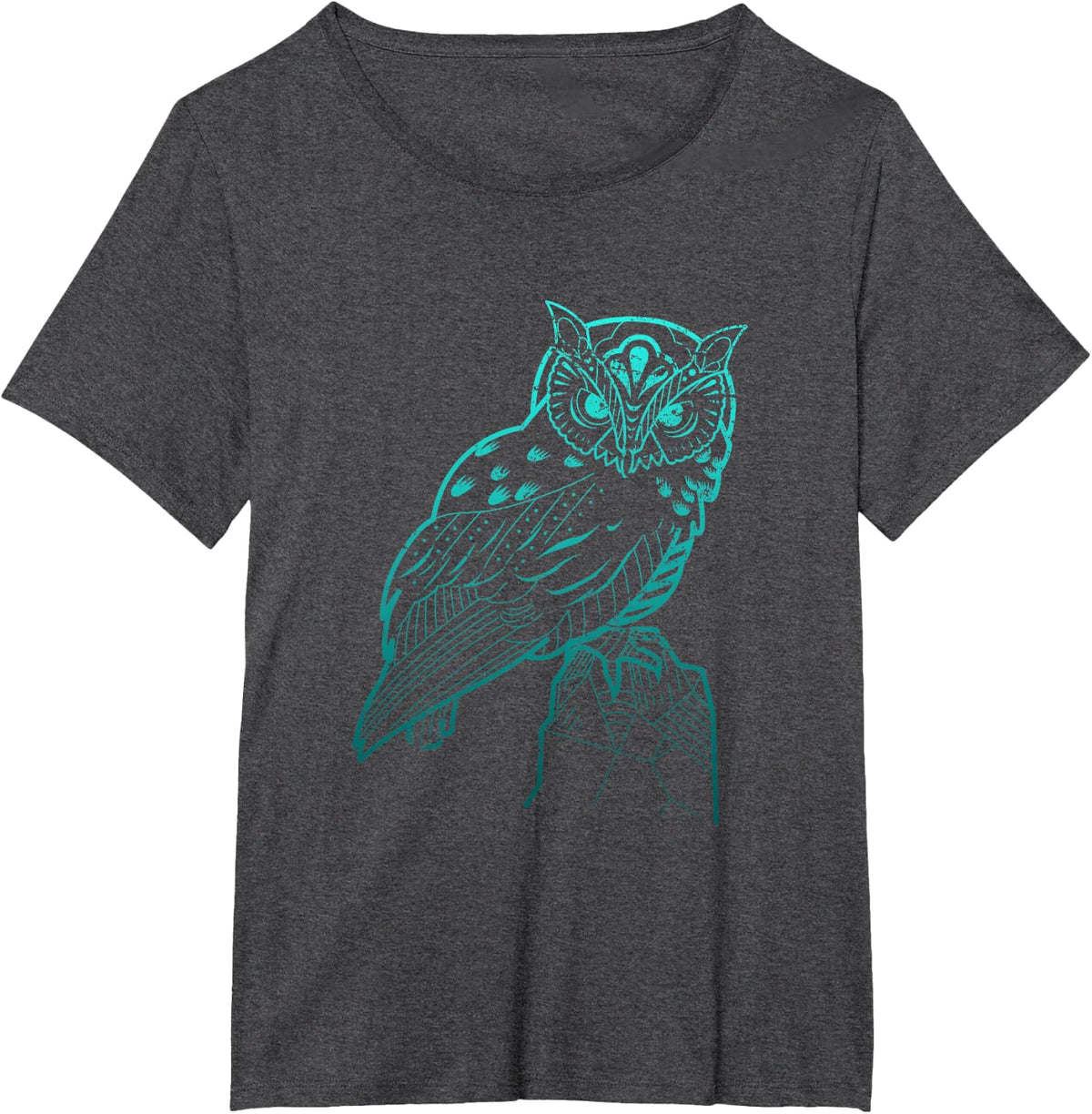 Owl T-Shirt - Dark Heather Grey