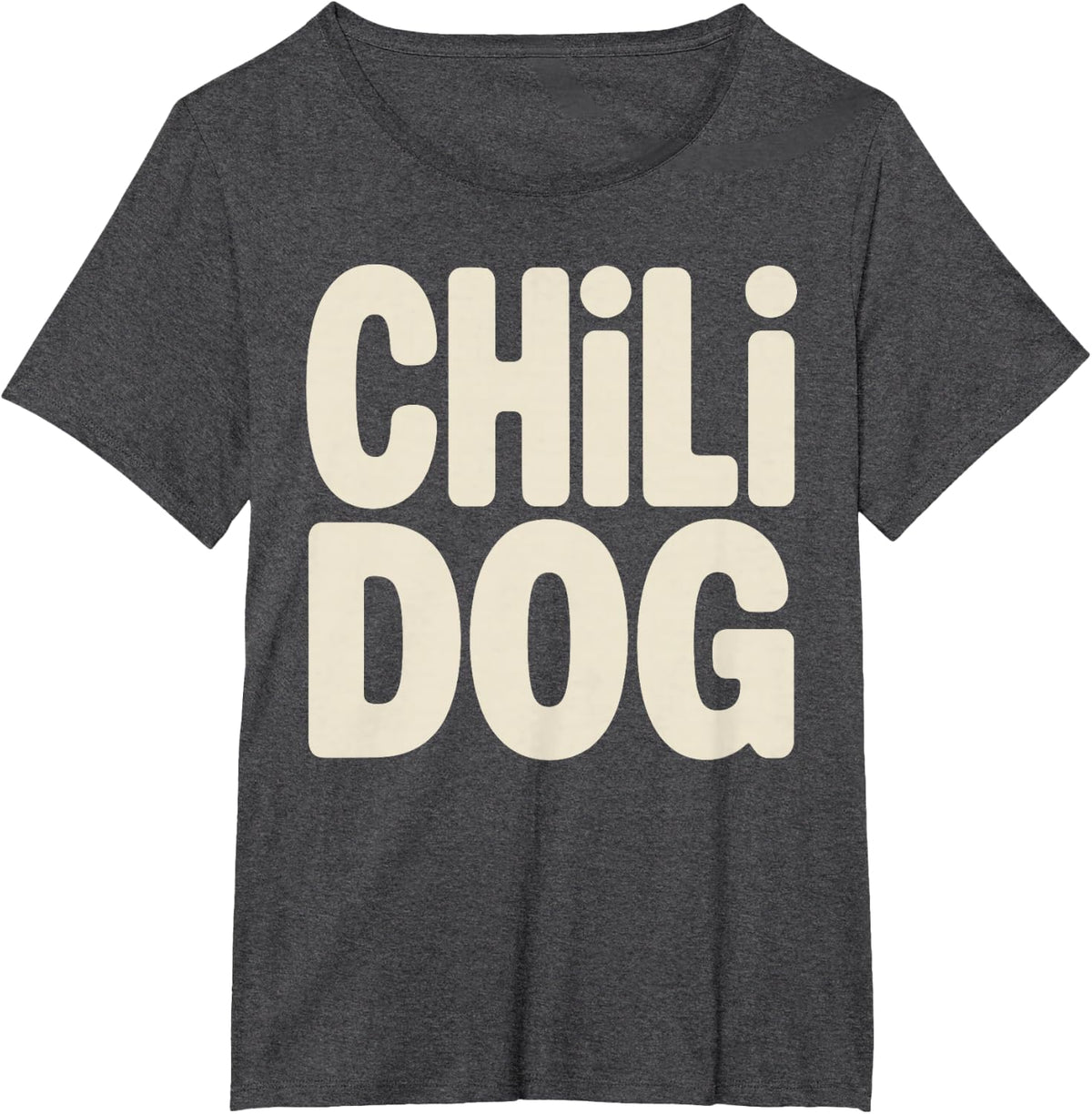 Chili Dog Art for Men Women Kids Chili Cheese Hot Dog T-Shirt - Dark Heather Grey