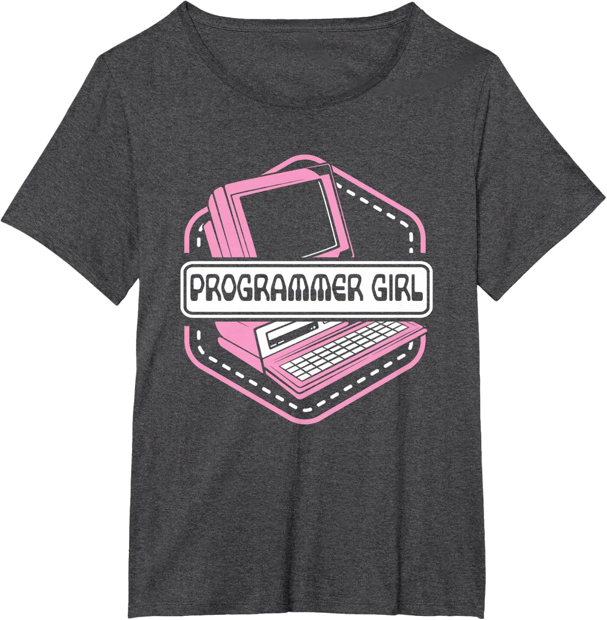 Programmer Girl Software Engineer Developer Programmer T-Shirt - Dark Heather Grey