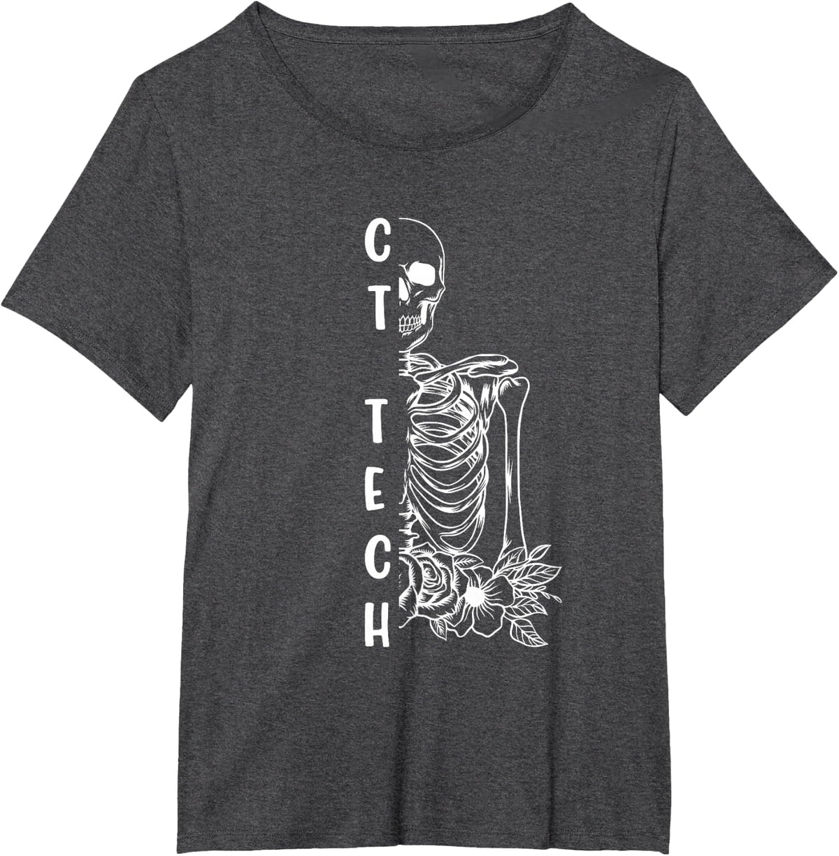 Computed Tomography Technologist CT Tech T-Shirt - Black, Unisex-Adults, Small, Crew Neck, Short Sleeve, Modern, Gothic,