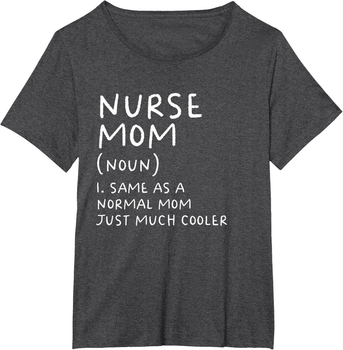 Nurse Mom Definition Funny Nursing T-Shirt - Dark Heather Grey