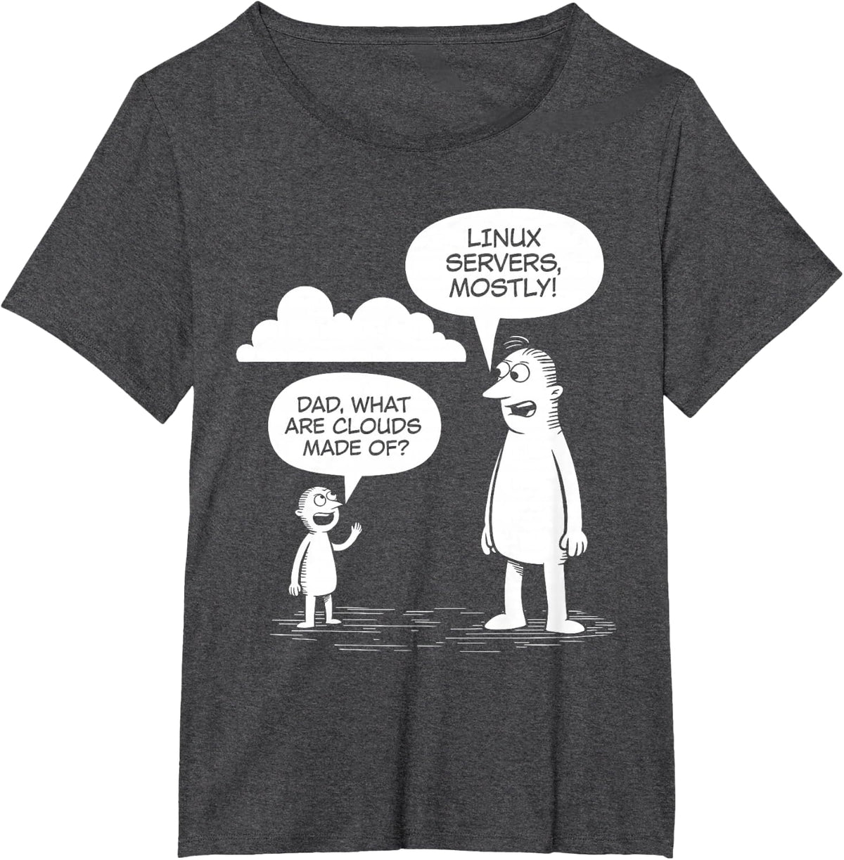 Computer Science Programmer Developer: Boys & Mens Graphic T-Shirt - Dark Heather Grey