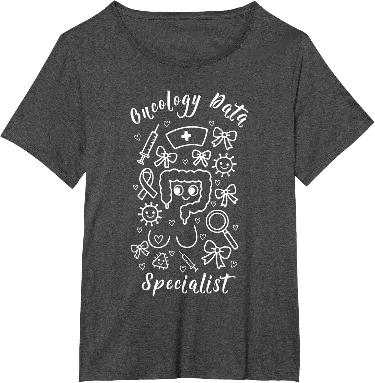 Oncology Data Specialist Certified Tumor Registrar ODS Grad T-Shirt - Dark Heather Grey