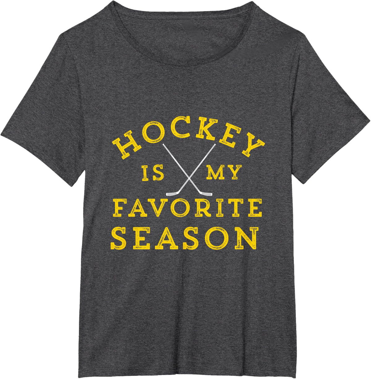 Hockey is My Favorite Season Pittsburgh Gold Black Gift T-Shirt - Dark Heather Grey