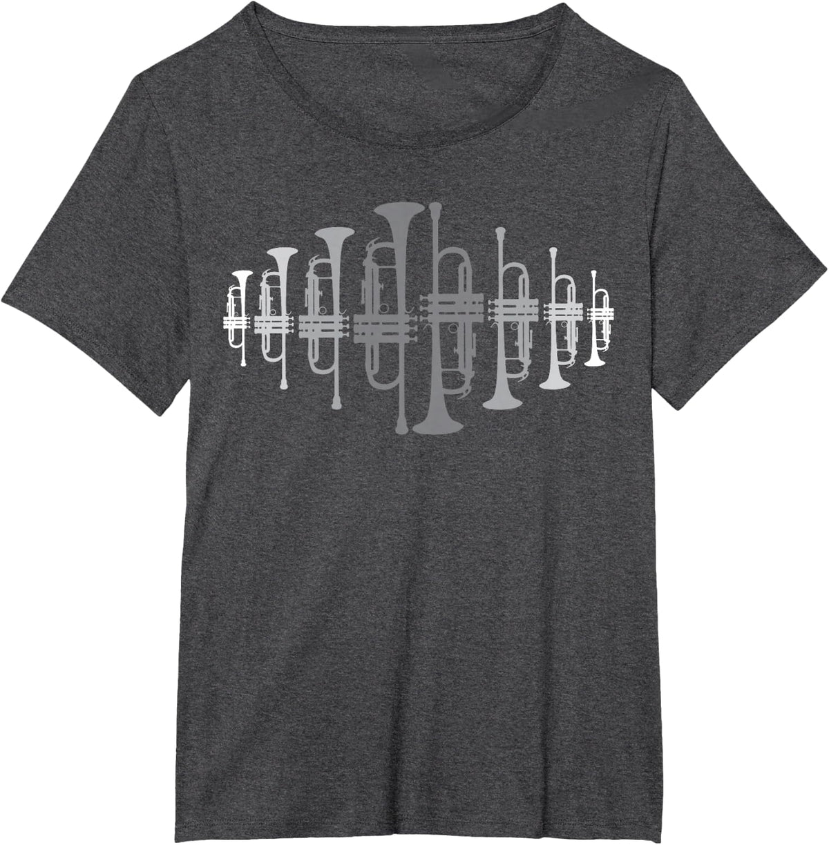 Trumpet Trumpeter Player T-Shirt - Dark Heather Grey
