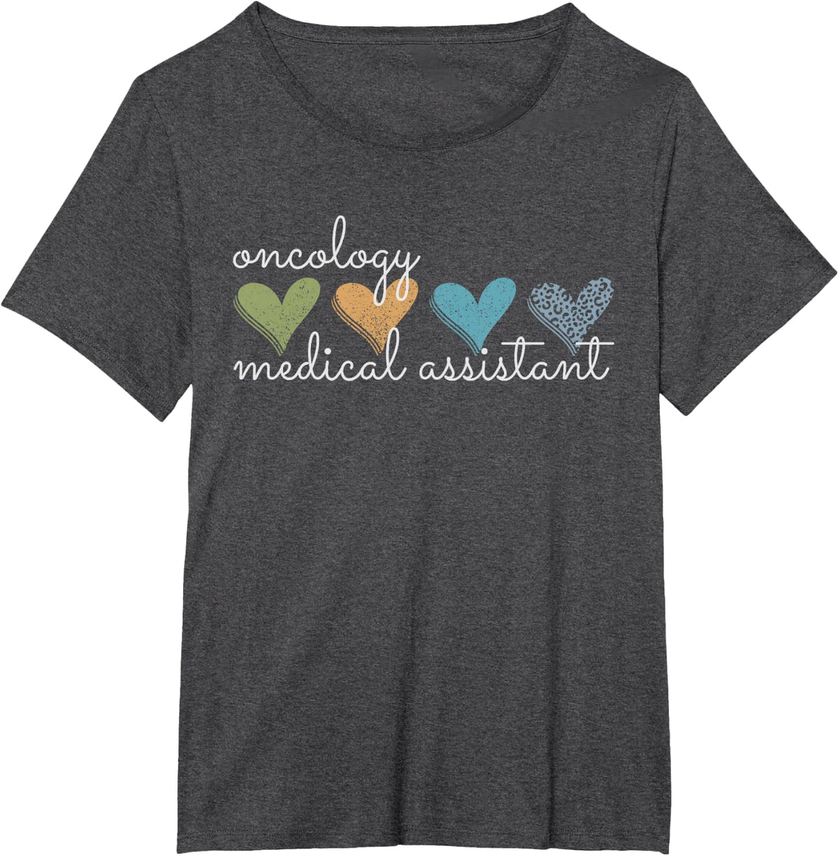 Oncology Medical Assistant Hematology Physician Nurse T-Shirt - Dark Heather Grey