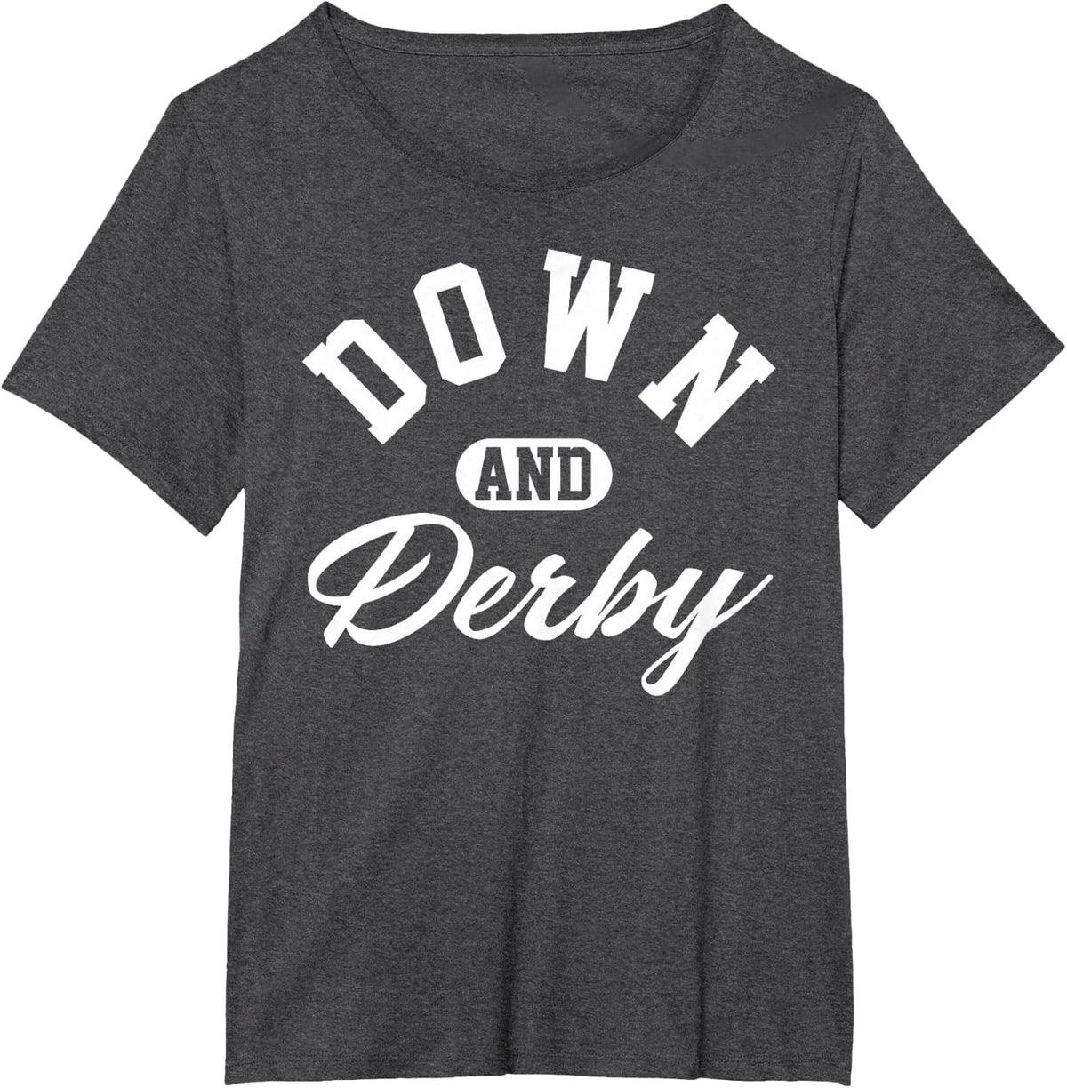 Funny Horse Racing Vintage Down & Derby KY Derby Horse T-Shirt - Dark Heather Grey