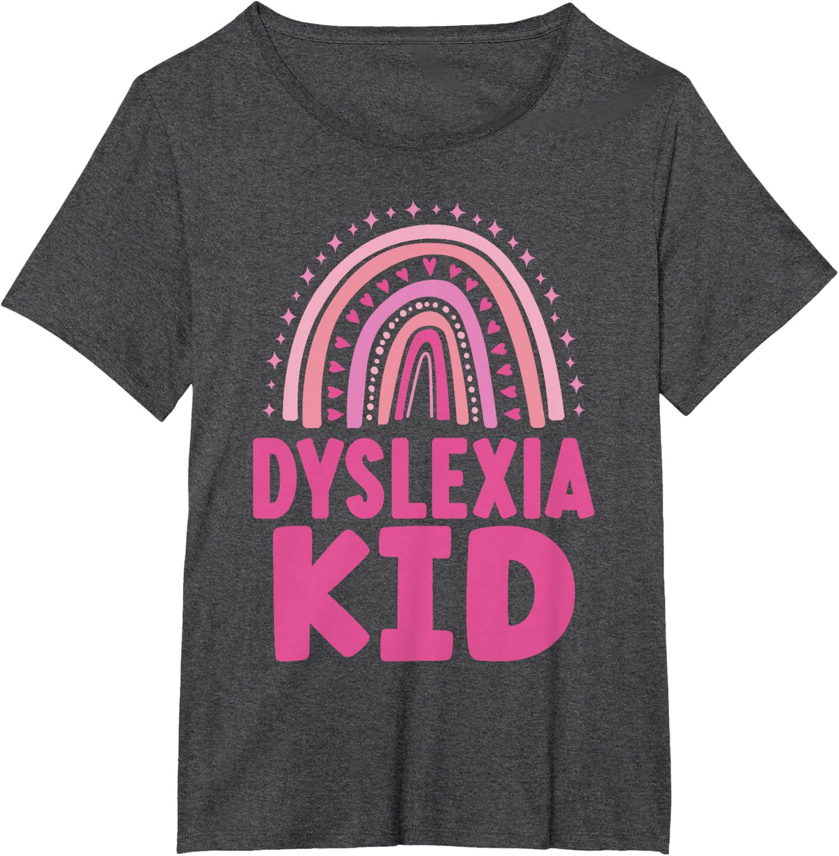 Dyslexia Kid Awareness Support Dyslexics Dyslexic Dyslexia T-Shirt - Dark Heather Grey