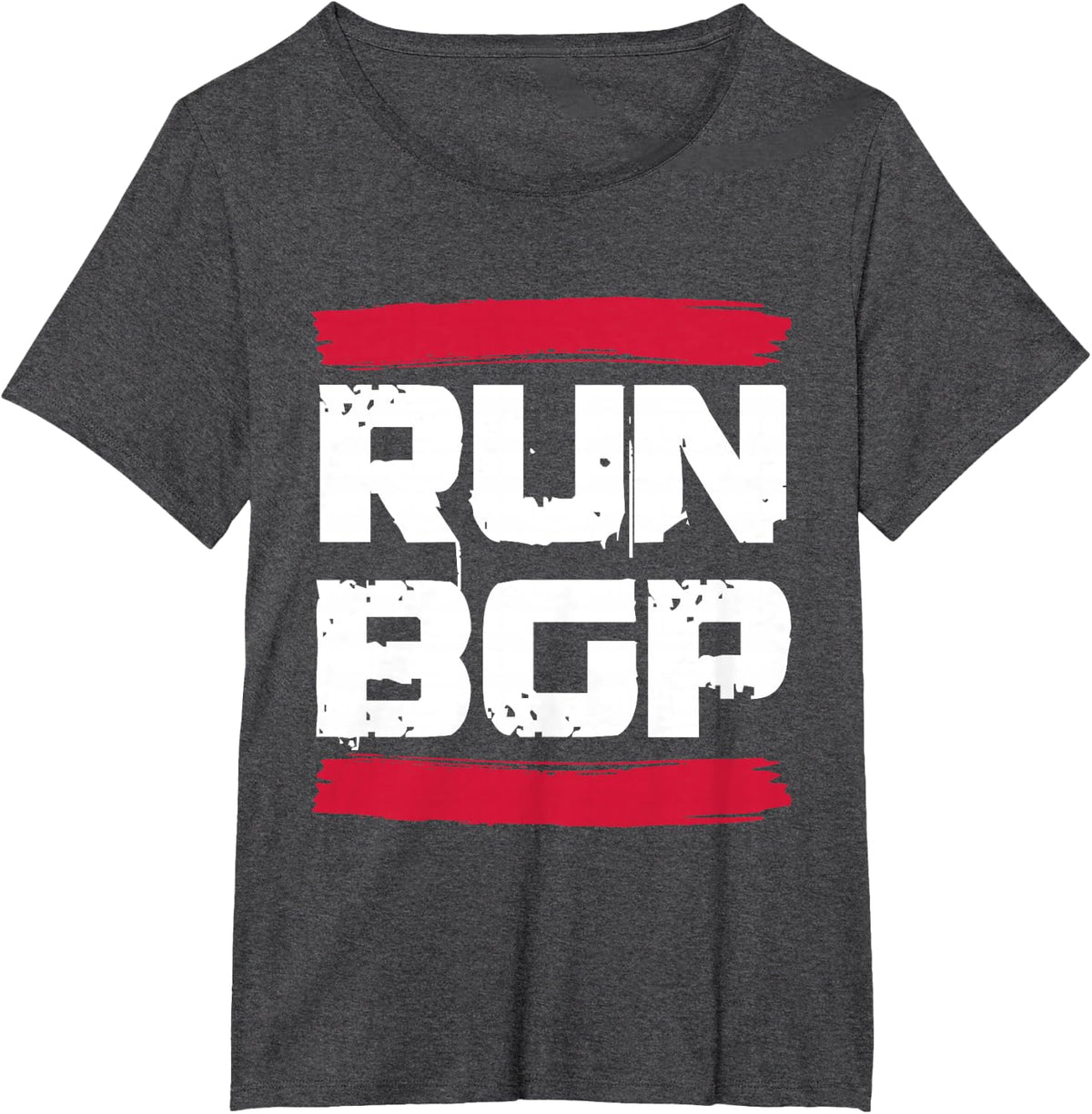 Run BGP Border Gateway Protocol Programmer Coder Gift T-Shirt - Dark Heather Grey