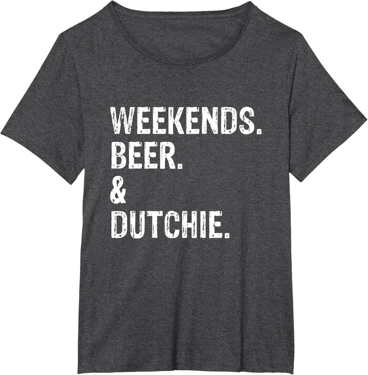 Weekends Beer and Dutch Summer Dog T-Shirt - Dark Heather Grey