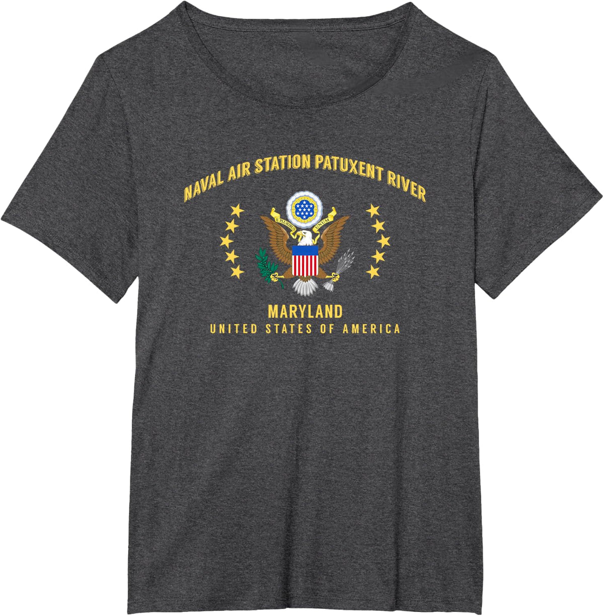 Naval Air Station Patuxent River T-Shirt - Dark Heather Grey