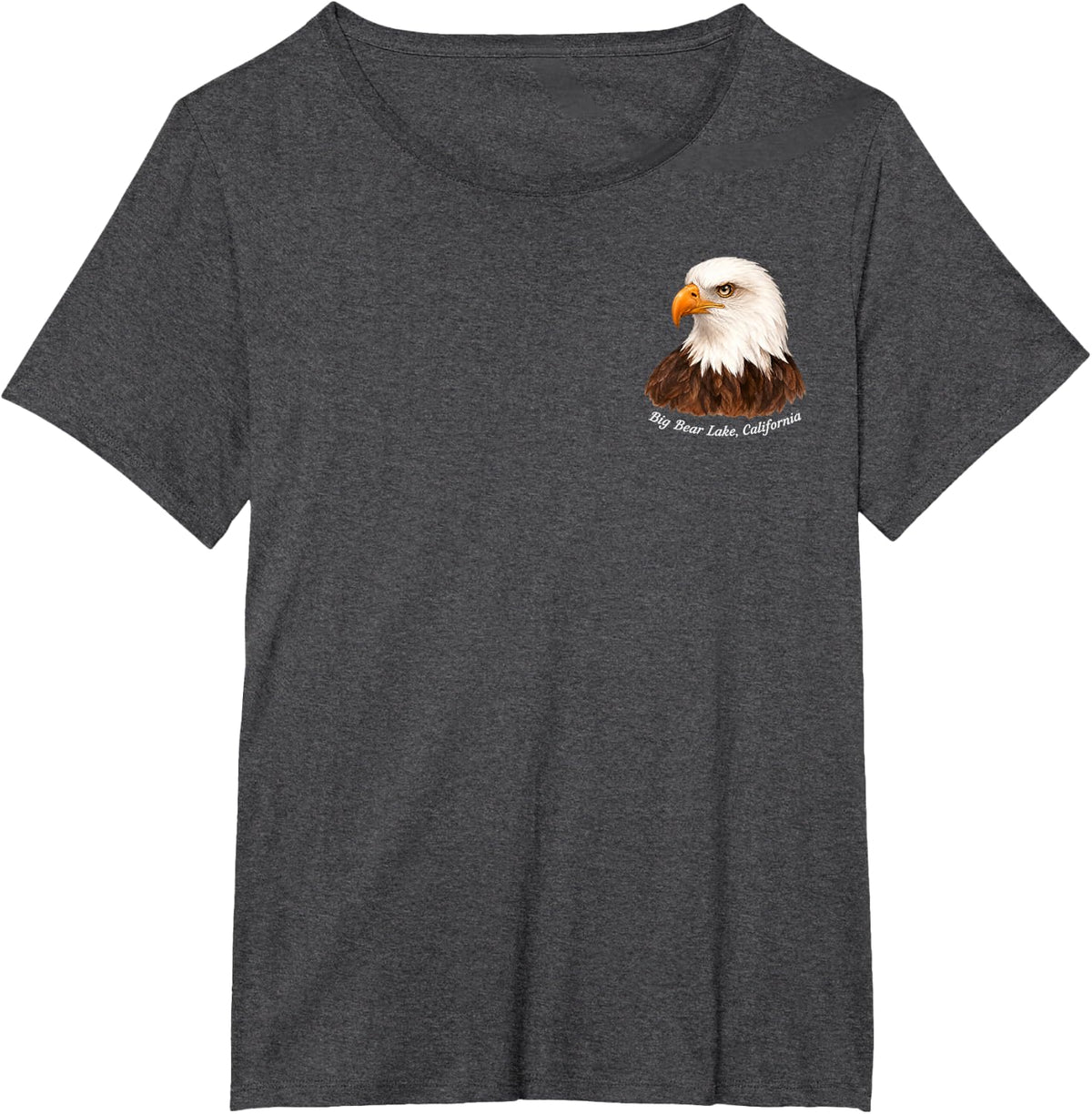 Fly High Jackie Forever Our Queen Memorial Bald Eagle 2 T-Shirt - Dark Heather Grey