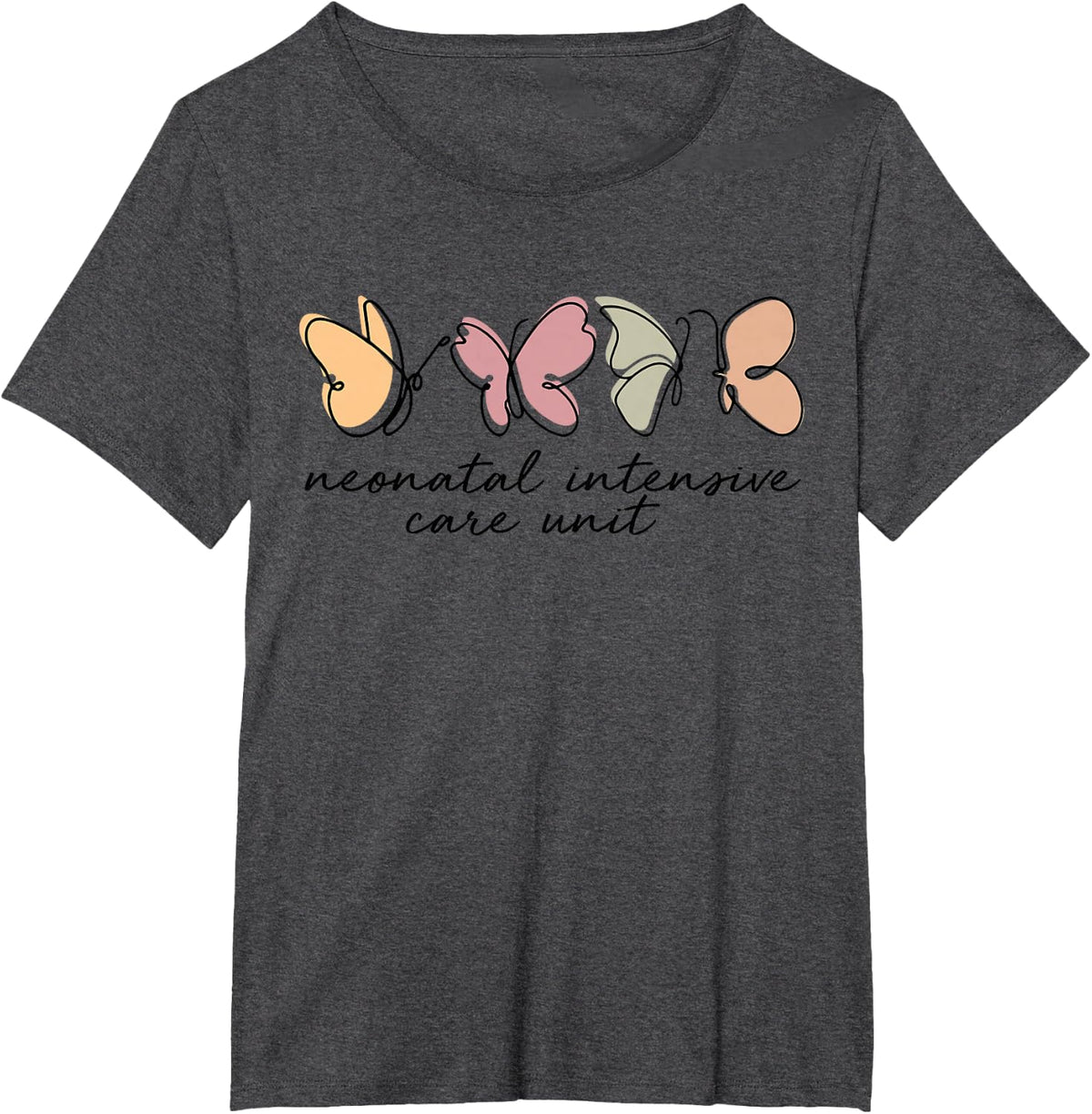 Neonatal Intensive Care Unit NICU Nurse Week Nursing School T-Shirt - Dark Heather Grey