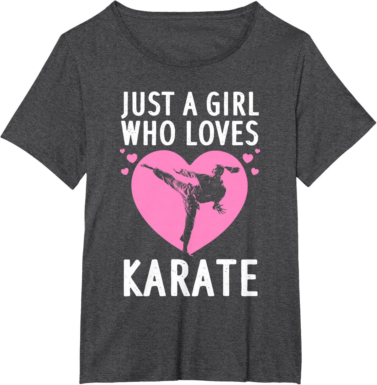 Funny Karate For Women Girls Karate Black Belt Martial Arts T-Shirt - Dark Heather Grey