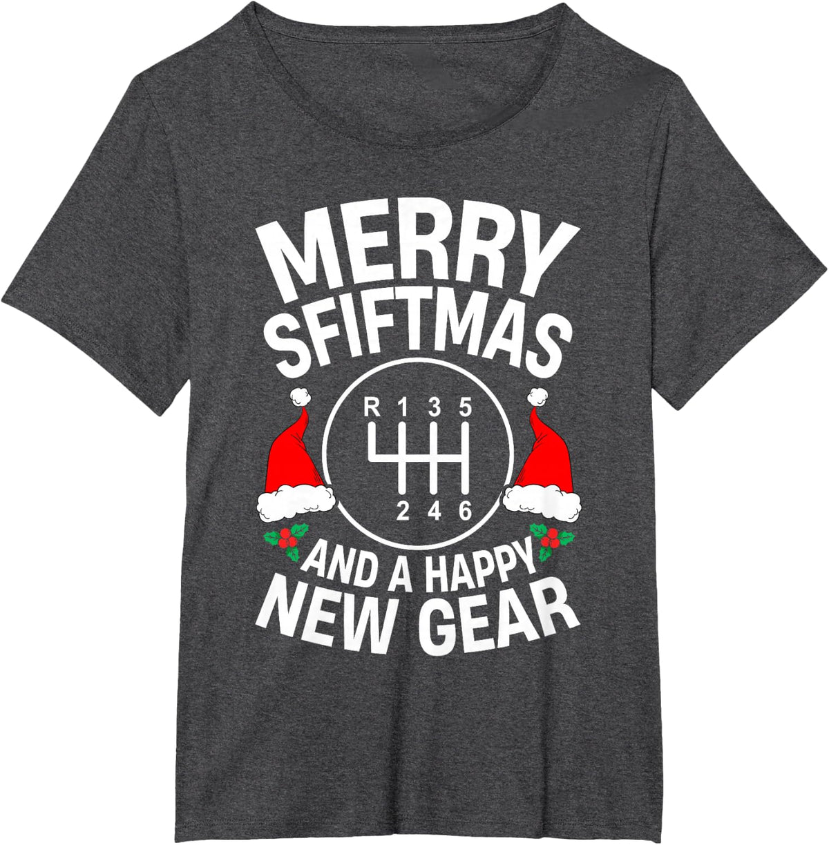 Car Guy Funny Auto Racing Mechanic Manual Christmas Car Love T-Shirt - Dark Heather Grey