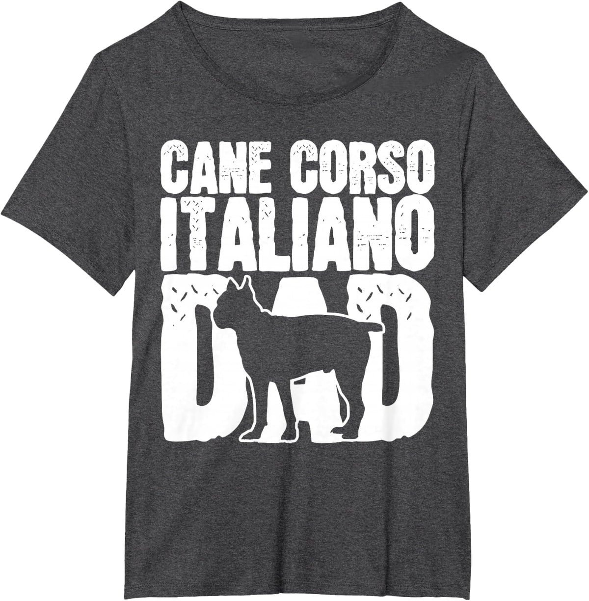 Cane Corso Dog Dad Papa Fathers Day Gift T-Shirt - Dark Heather Grey