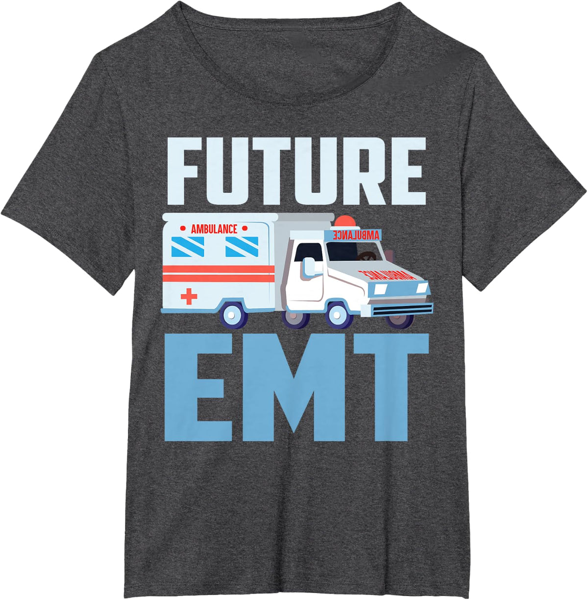 Cool Future EMT | Funny Paramedic Healthcare Boys Girls Gift T-Shirt - Dark Heather Grey