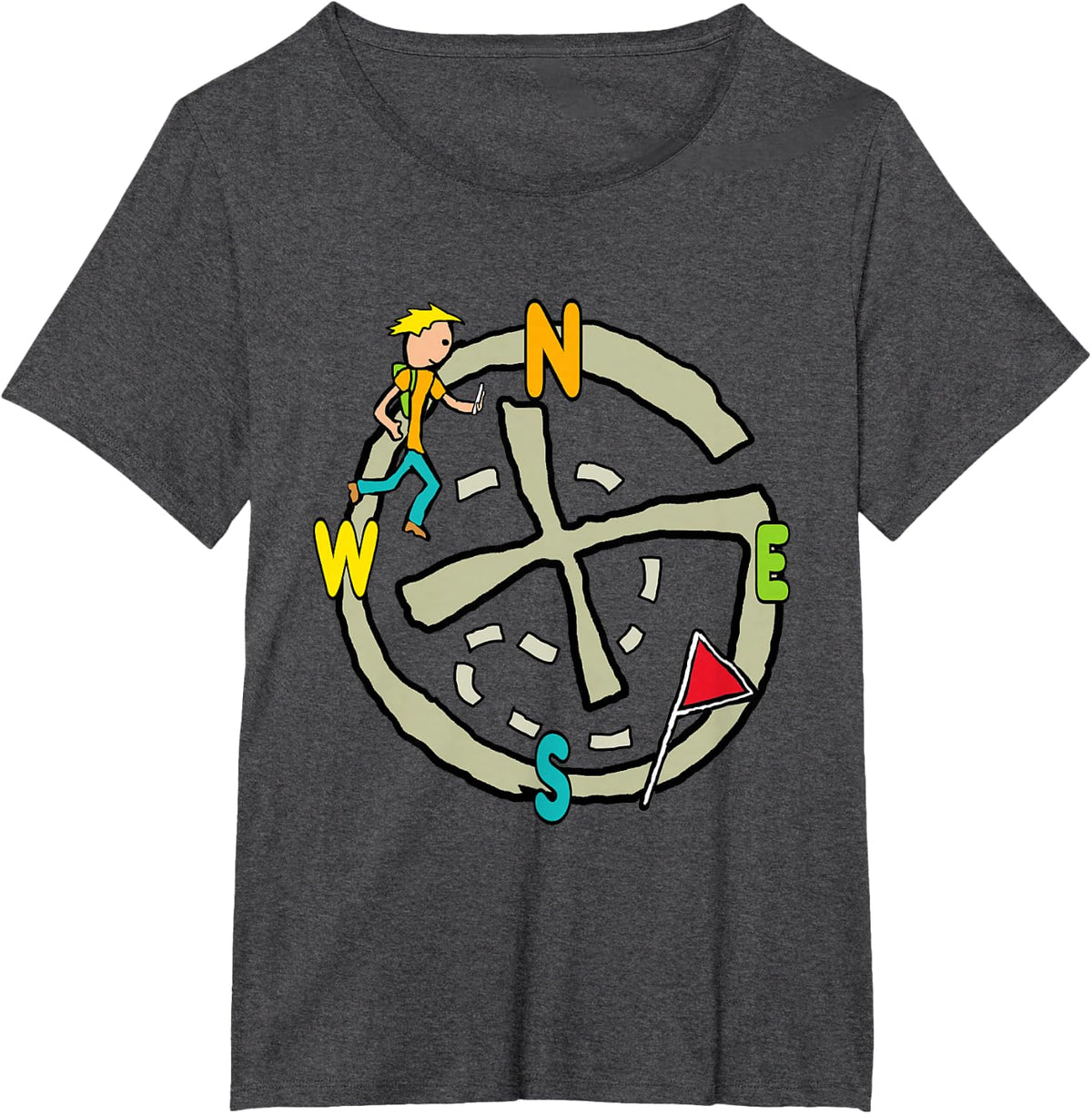 Geocaching T-Shirt - Dark Heather Grey