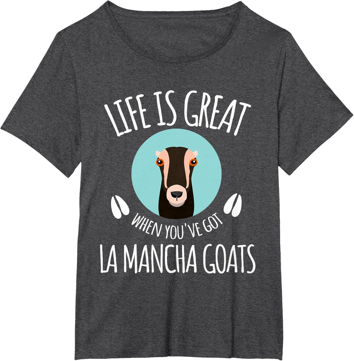Goat Lovers Stuff Meme | Pet Animal Pun Funny La Mancha Goat T-Shirt - Dark Heather Grey