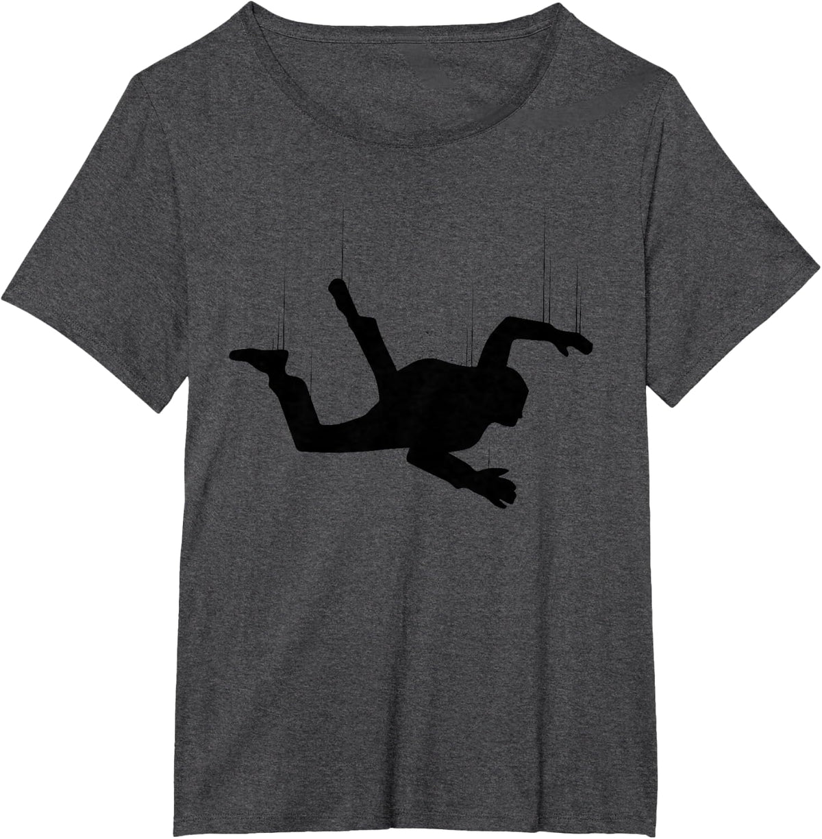 Cool Skydiving Art for Men Women Indoor Skydive Sky Diving T-Shirt - Dark Heather Grey