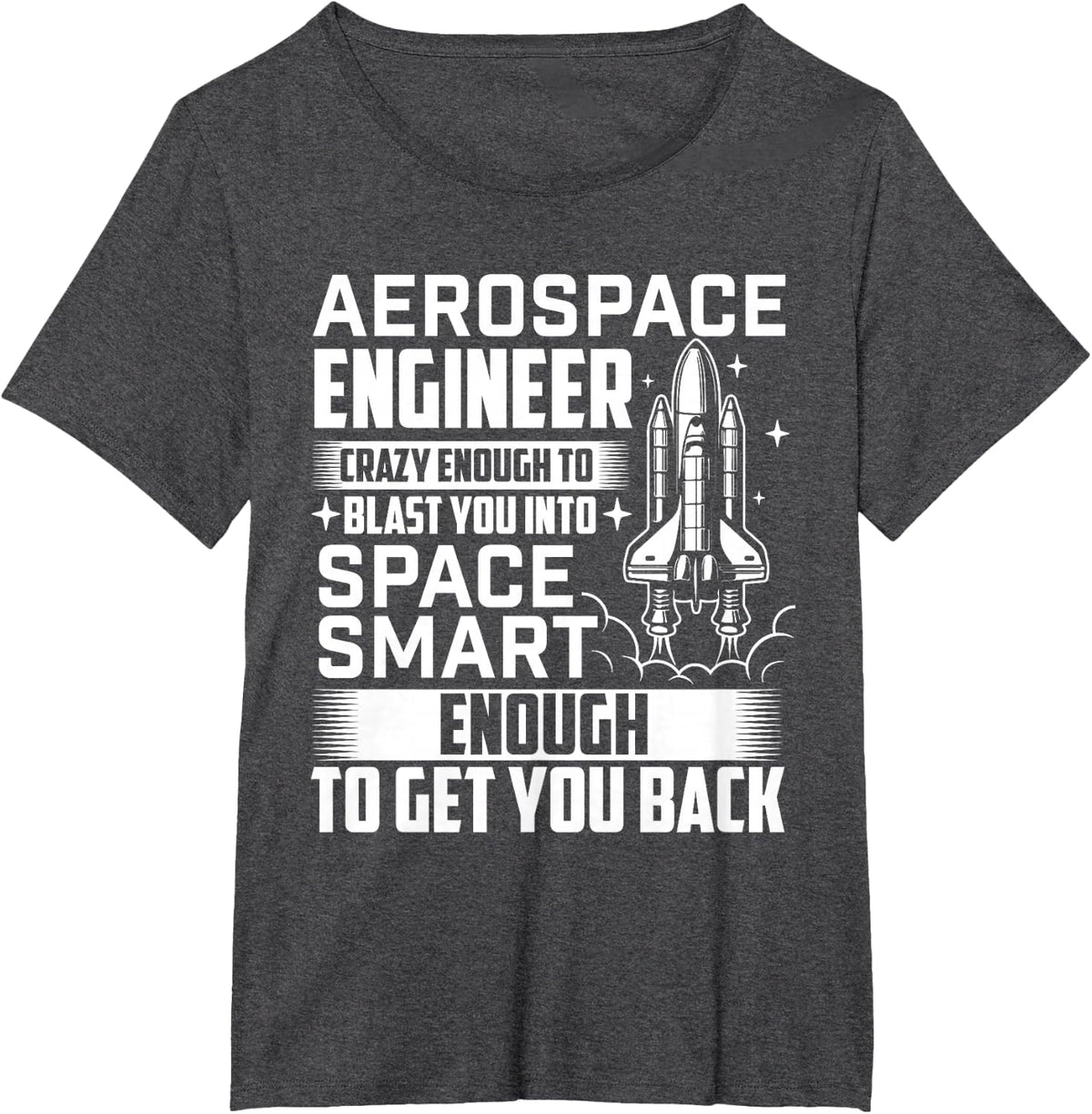 Aerospace Engineer - Aerospace Engineering Rocket Science T-Shirt - Dark Heather Grey