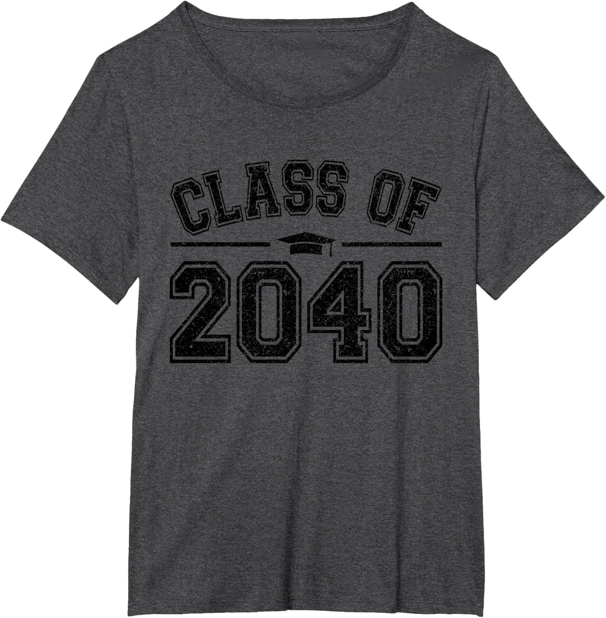 Preschool Class of 2040 Grow With Me Graduation 2040 Vintage T-Shirt - Dark Heather Grey