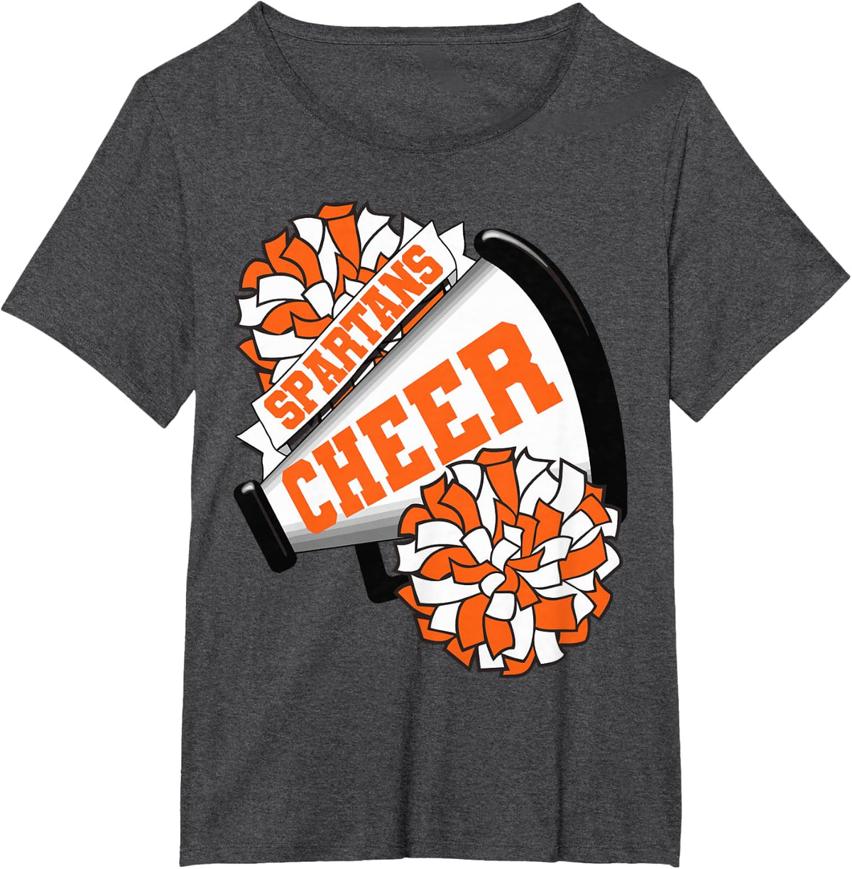 Spartans Cheer Back To School Cheerleading Spirit O T-Shirt - Dark Heather Grey