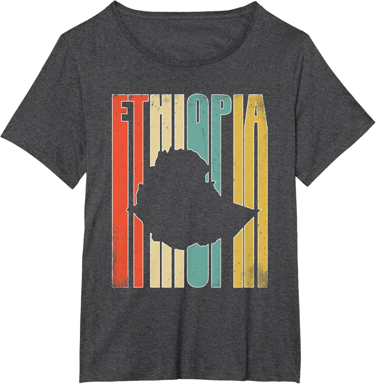Vintage Ethiopia TShirt T-Shirt - Dark Heather Grey