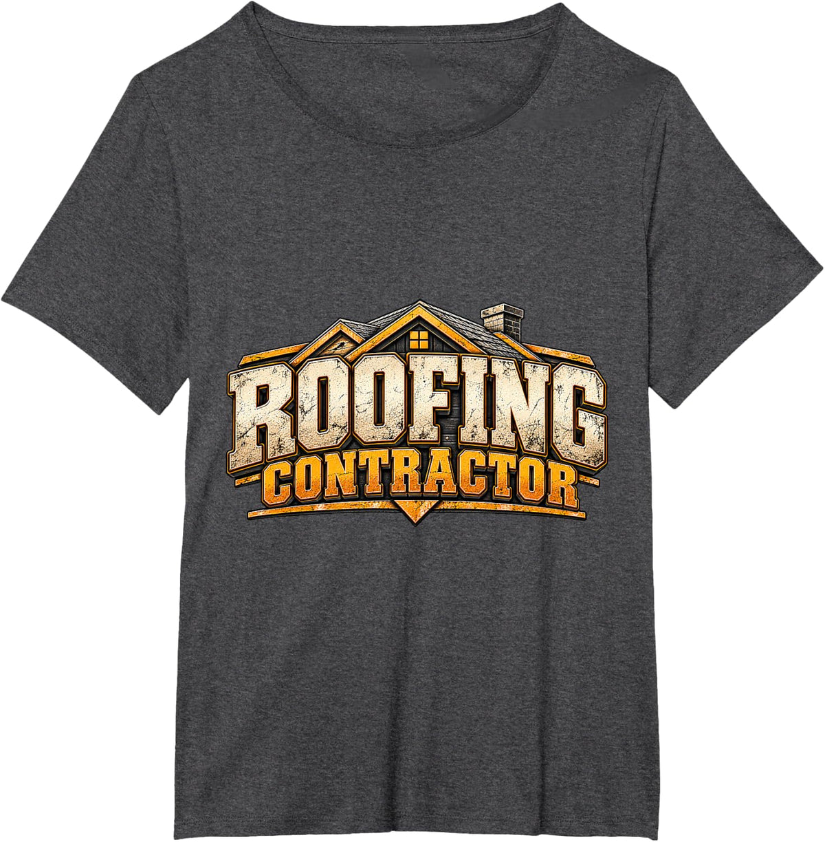 Roofing Contractor Roofer Construction Worker Trade Humor T-Shirt - Dark Heather Grey