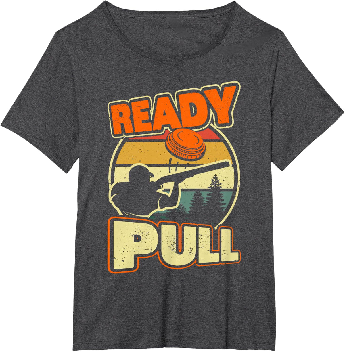 Ready Pull Sporting Clays Trap Shooting Skeet Shooting Men T-Shirt - Dark Heather Grey