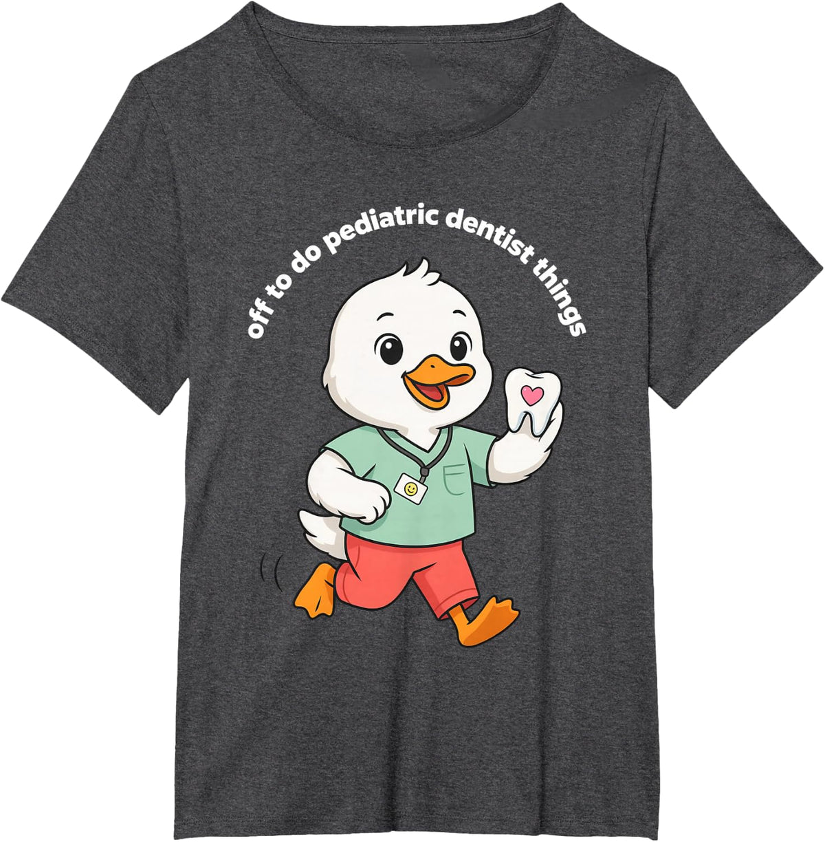 Pediatric Dentist Kids Childrens Dental T-Shirt - Dark Heather Grey