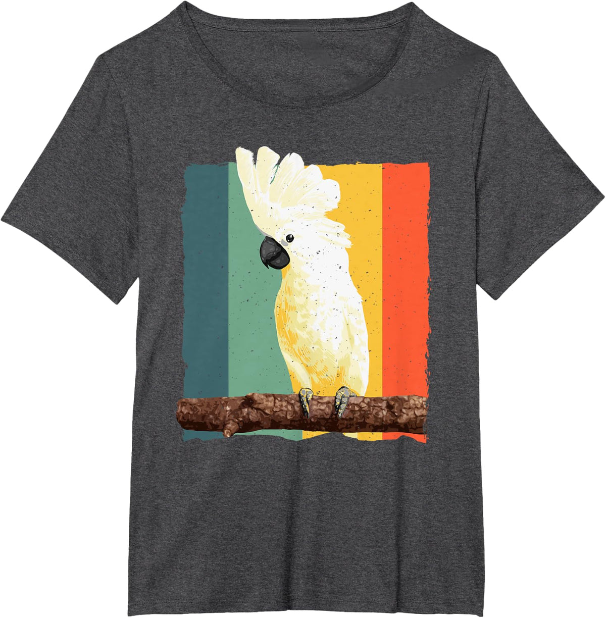 Cool Cockatoo Art For Men Women Parrot Lover Goffin Cockatoo T-Shirt - Dark Heather Grey
